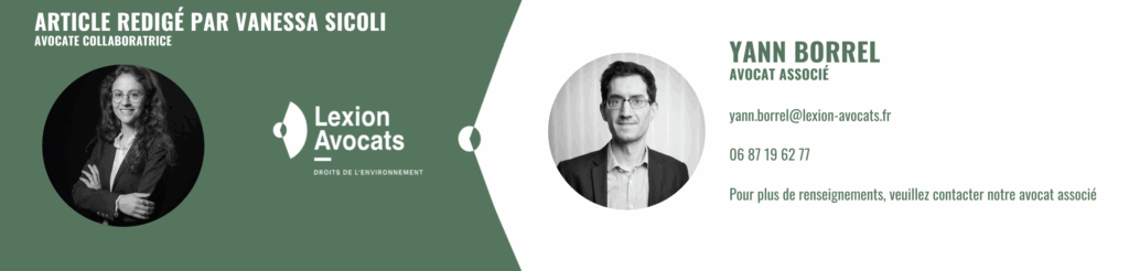 Avocate Vanessa Sicoli et Associé Yann Borrel environnement industrie